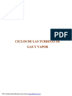 Ciclos de Las Turbinas de Gas y Vapor PDF