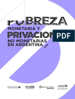 UNICEF: Pobreza monetaria y privaciones no monetarias en Argentina