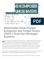 Fungsi Komposisi Dan Fungsi Invers Defantri