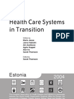 Health Care Systems in Transition: Estonia