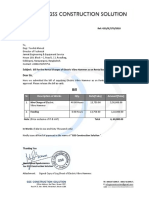 GSS Construction bill for rental of electric vibro hammer