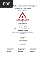 Final Project Report Format