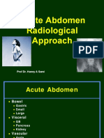 Acute Abdomen Radiological Approach: Prof Dr. Haney A Sami