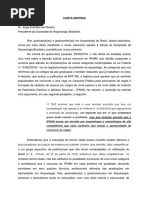 Carta de Repudio SAB