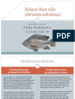 Budidaya Ikan Nila (Oreochromis Niloticus) TBAT