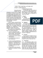 Guidelines For The Installation of Kilometre Post Contents PDF
