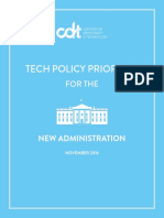 13 CDT Priorities New Administration