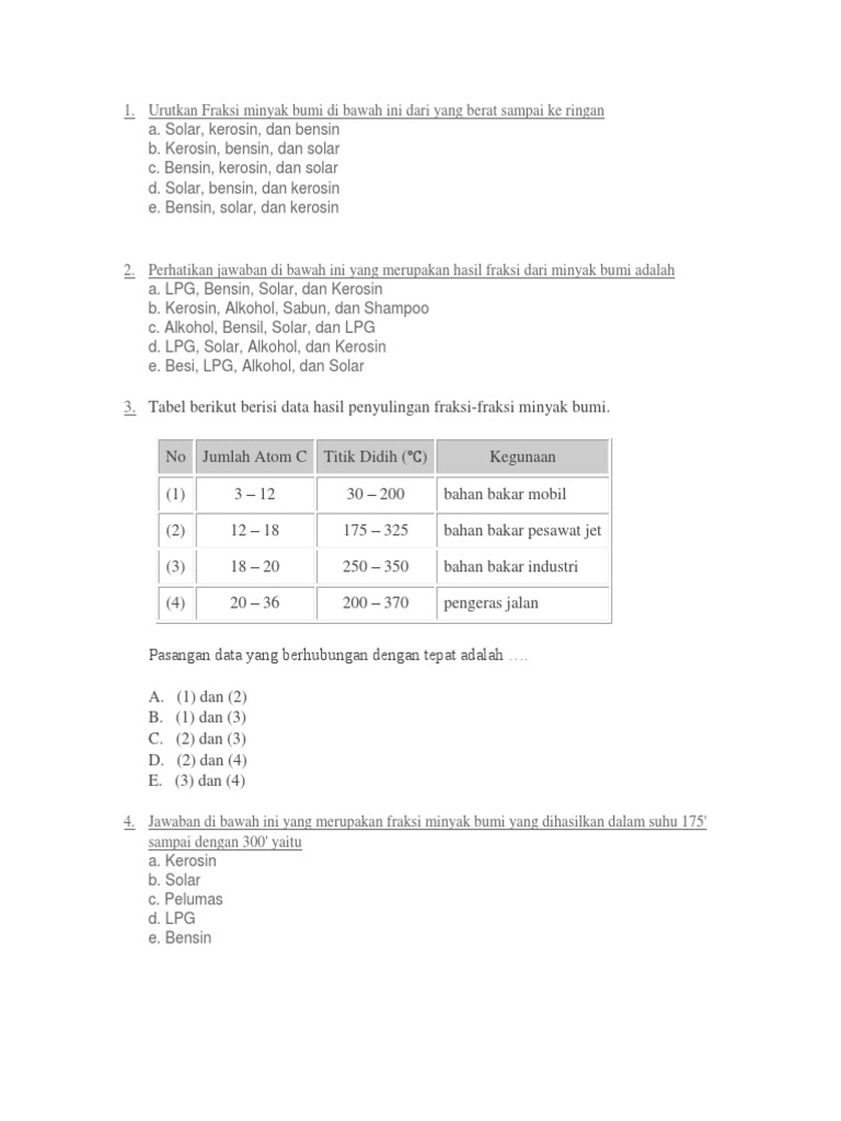 Soal Kimia Kelas 11 Uas