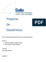 Proyecto de Geotermica