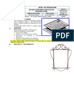 Incompleto Hoja de Operacion Cordones de Soldadura