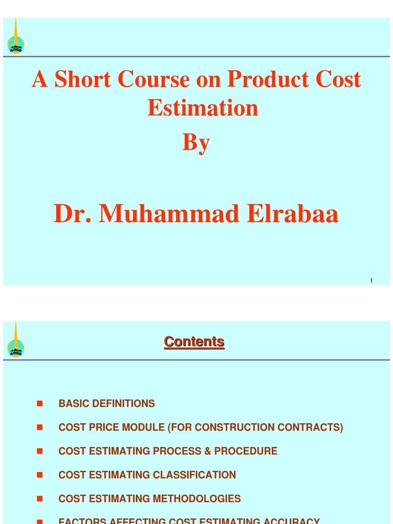 Product Cost Estimation Insights | PDF