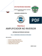 Amplificador no inversor con LM741: Teoría, simulación y práctica