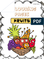 Coloring Pages - Fruits PDF