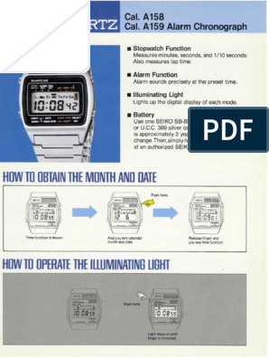 Seiko A159 | PDF