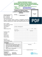 Formulir Pendaftaran Pormiki PDF
