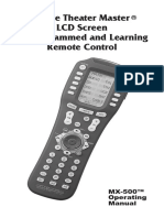Mx-500 Manual GB Programmable Remote Control