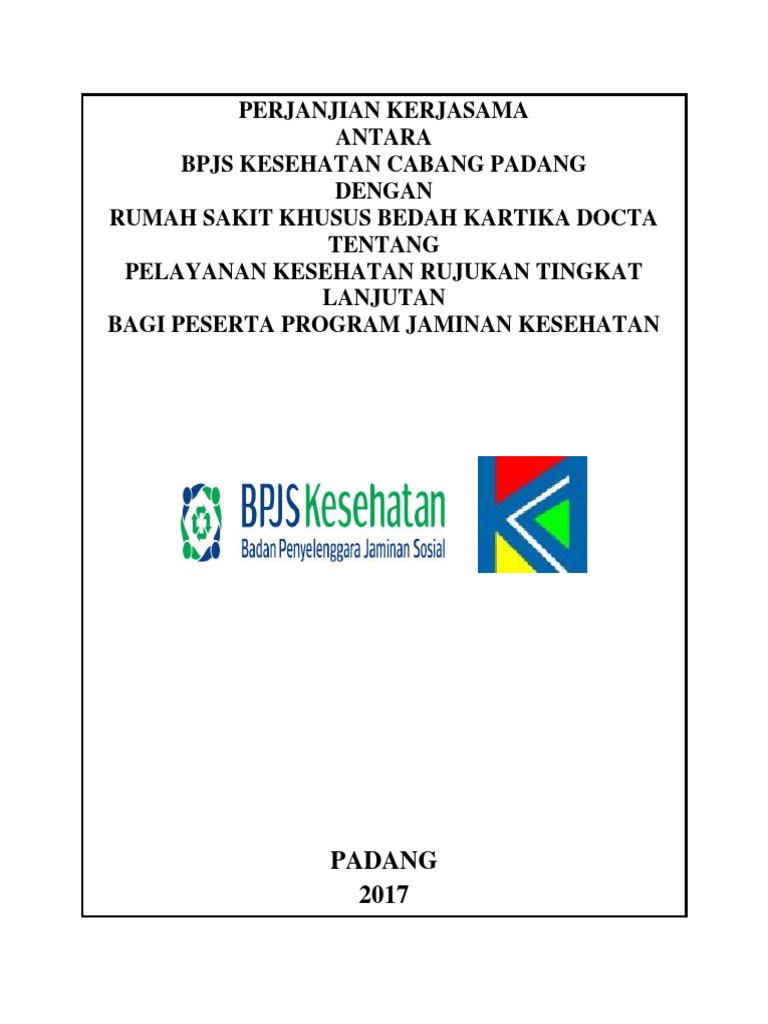 Cover Perjanjian Kerjasama | PDF