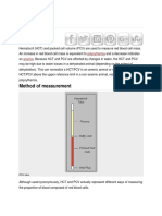 Hematocrit: Method of Measurement