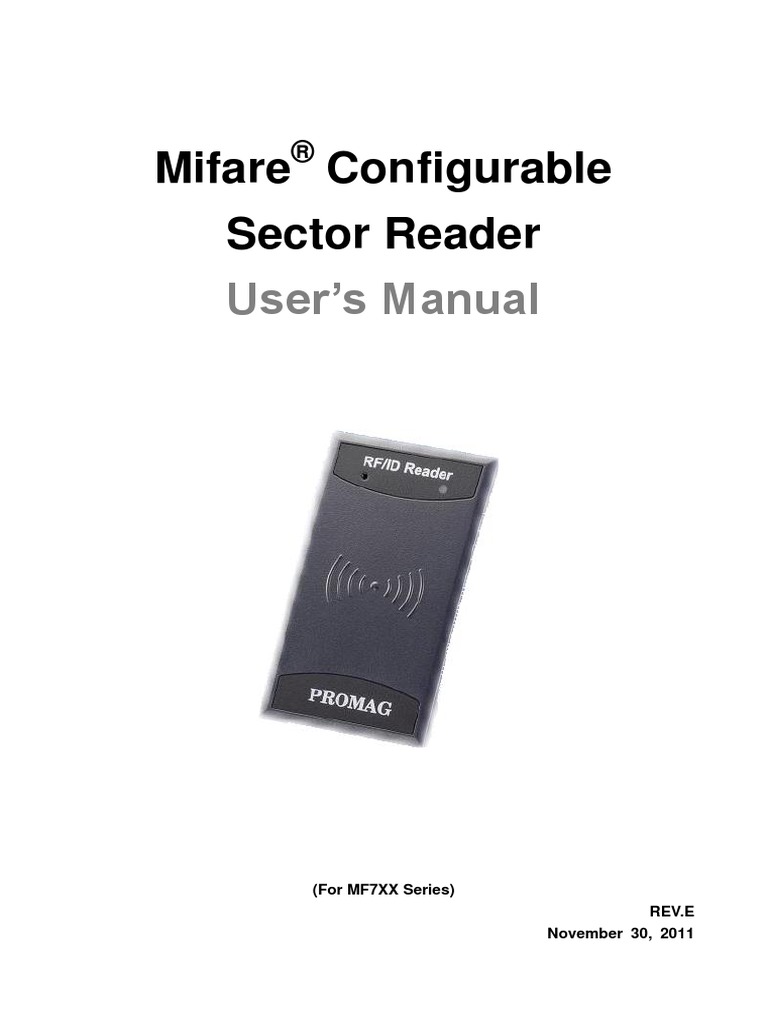 Mf7xx Series Reader User Manual Rev.e 11.2011 | PDF | Encryption ...
