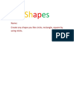 shapes worksheet