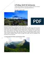 10 Gunung API Paling Aktif Di Indonesia