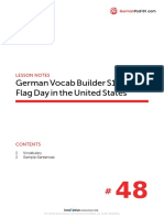 German Vocab Builder S1 #48 Flag Day in The United States: Lesson Notes