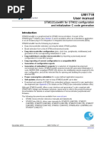 Um1718 User Manual: Stm32Cubemx For Stm32 Configuration and Initialization C Code Generation