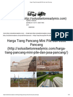 Harga Tiang Pancang