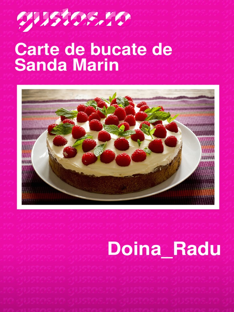 Doina Radu Carte De Bucate Cu Sanda Marin