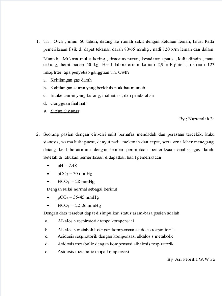 Dokumen Tips Contoh Soal Kimia Klinik Kasus PDF