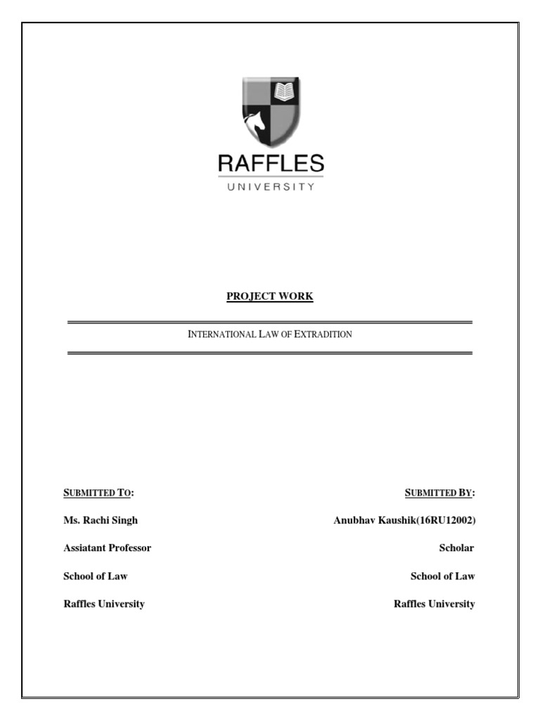 Extradition PDF Extradition Crime Violence