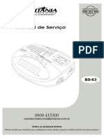 Manual de serviço rádio relógio AM/FM