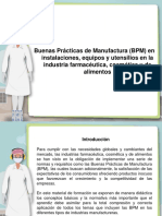 Buenas Prácticas de Manufactura (BPM) en Instalaciones, Equipos y Utensilios en La Industria Farmacéutica, Cosmética y de Alimentos