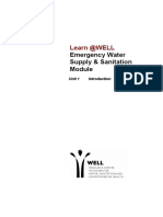 Learn @WELL: Emergency Water Supply & Sanitation