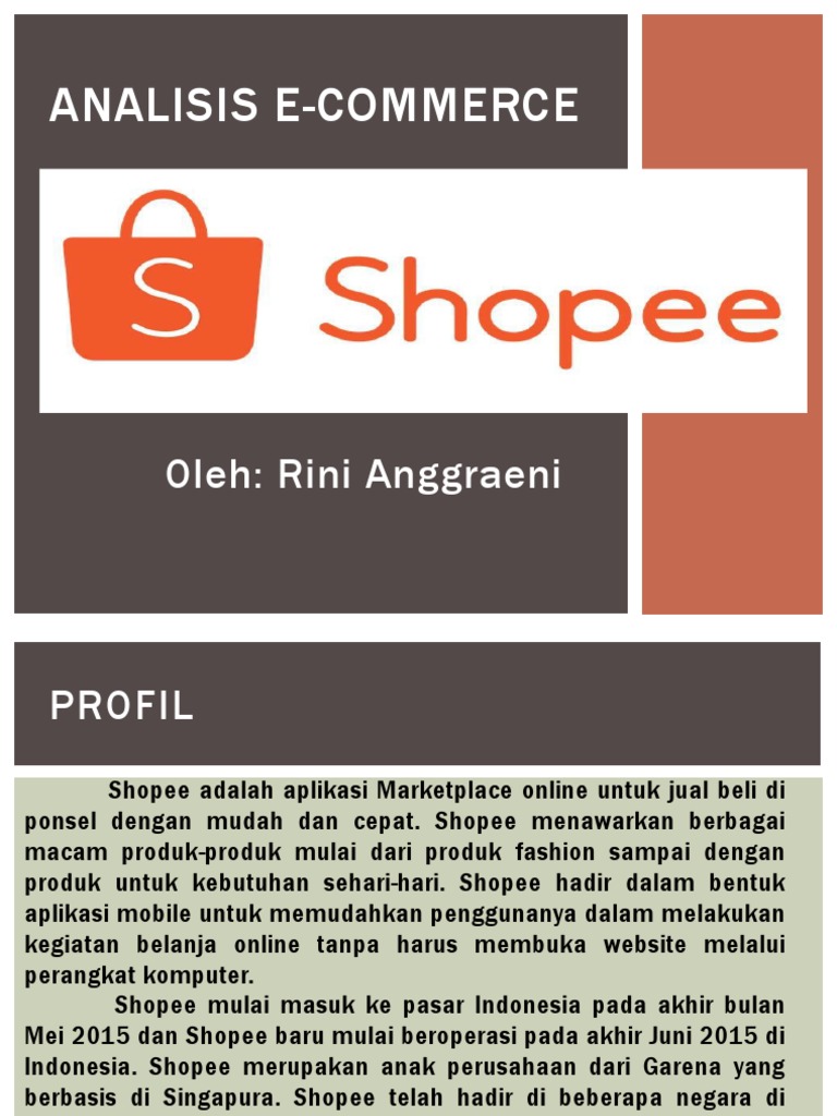 Analisis E-Commerce Shopee Indonesia | PDF | Bisnis | Pengelolaan ...