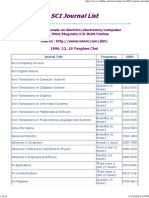 SCI Journal List