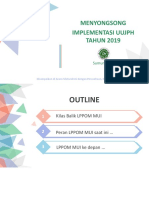 MENYONGSONG IMPLEMENTASI UUJPH TAHUN 2019