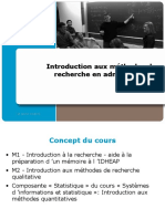 Cours Méthodes - M1 Unil