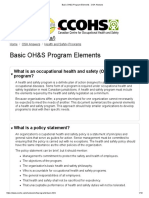 Basic OH&S Program Elements