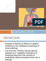 Dyspnea: Dr. Siddharth - Med PG