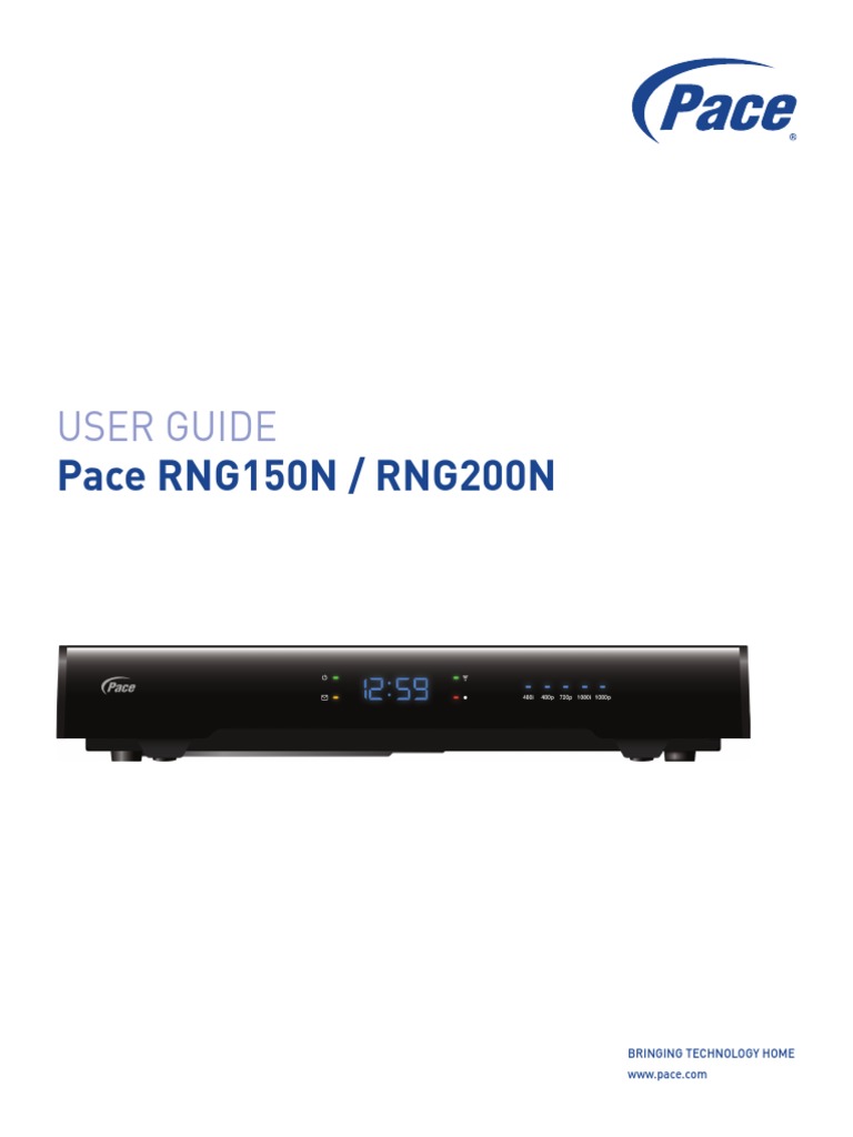 Pace RNG150N 200N User Guide PDF Power Supply Ac Power Plugs And