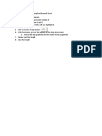 Directions For Making A Bar Graph in Microsoft Excel