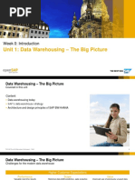 Unit 1: Data Warehousing - The Big Picture: Week 0: Introduction