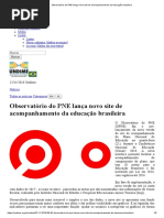 Observatório Do PNE Lança Novo Site de Acompanhamento Da Educação Brasileira