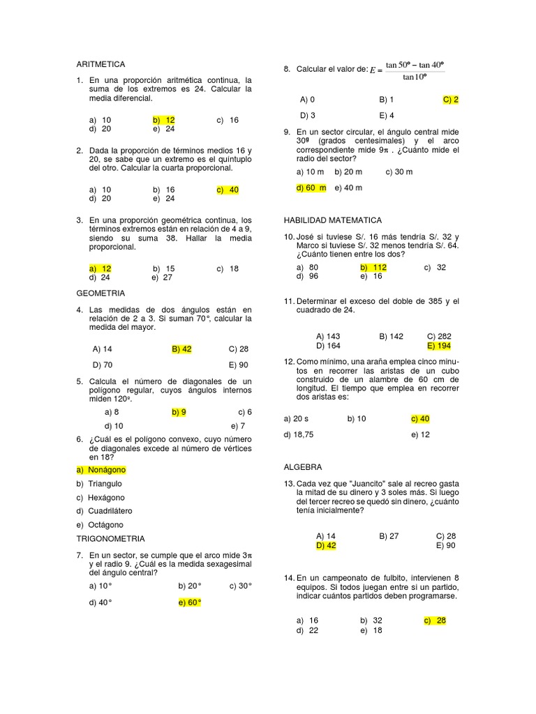 Problemas Matemáticos y Físicos | PDF | Geometría | Enseñanza de matemática