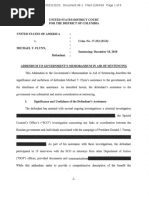 Addendum to Michael Flynn sentencing memo
