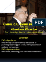 Umbilical Cord Prolapse: Aboubakr Elnashar