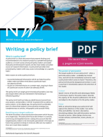 Basic Policy Brief Template Example