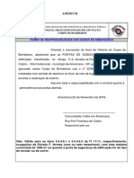 Termo responsabilidade saídas emergência edificação