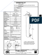 844H90Vt (E) - XT: DB Director® 11 DBD, 90°, Adjustable Electrical Downtilt, Directional Log Periodic Antenna 806-869 MHZ